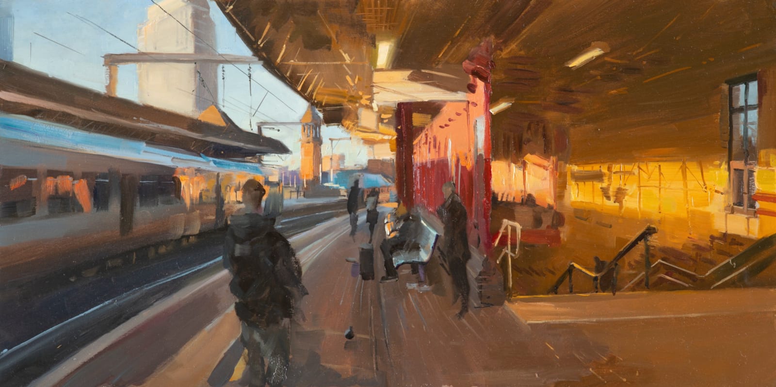 Rob Pointon ROI, Winter Sun, Deansgate Station