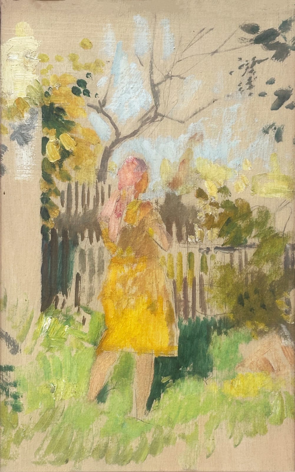 Pierre Adolphe Valette, Maria In Valettes Garden - Blace