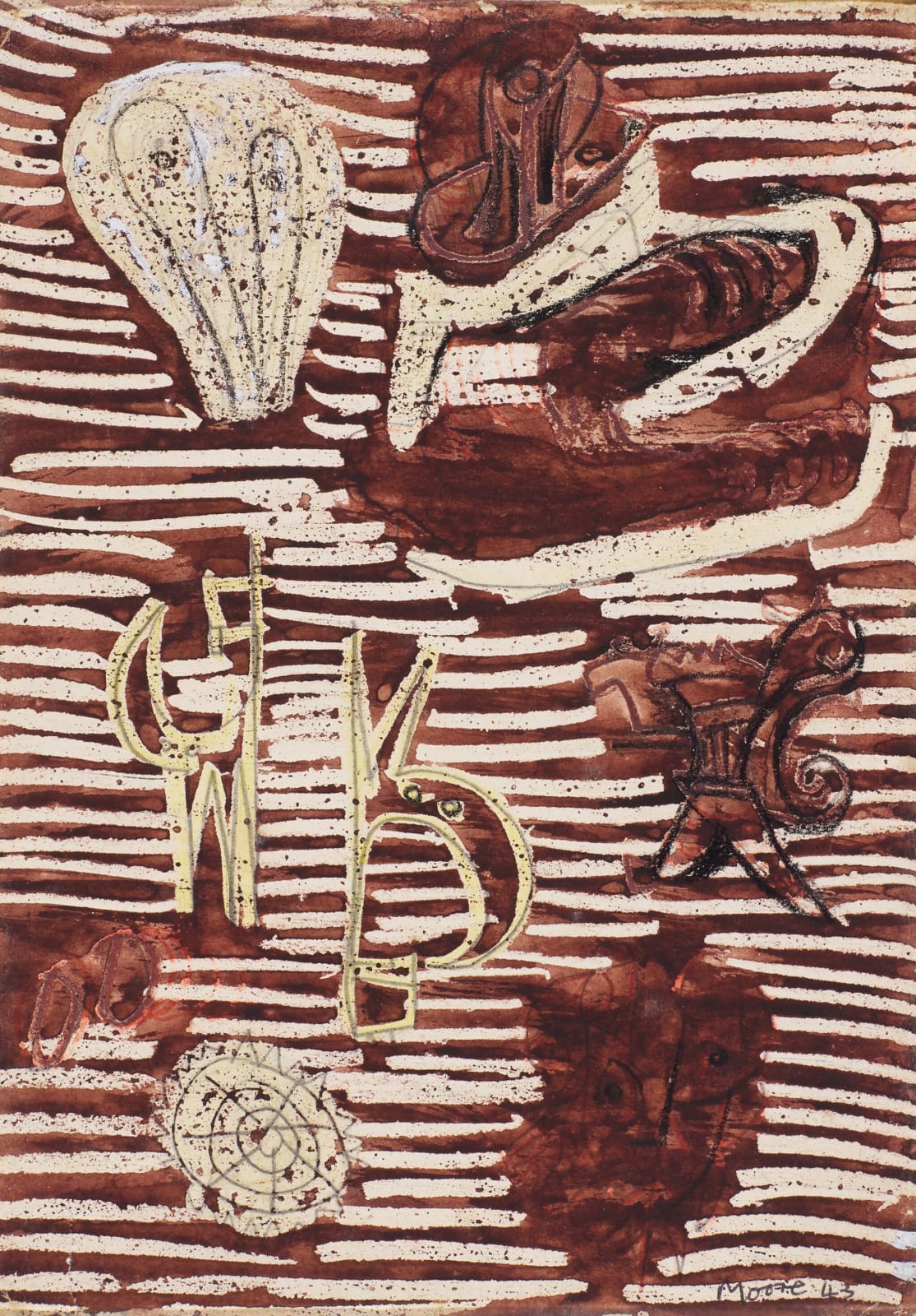 Henry Moore, Textile Design, 1943