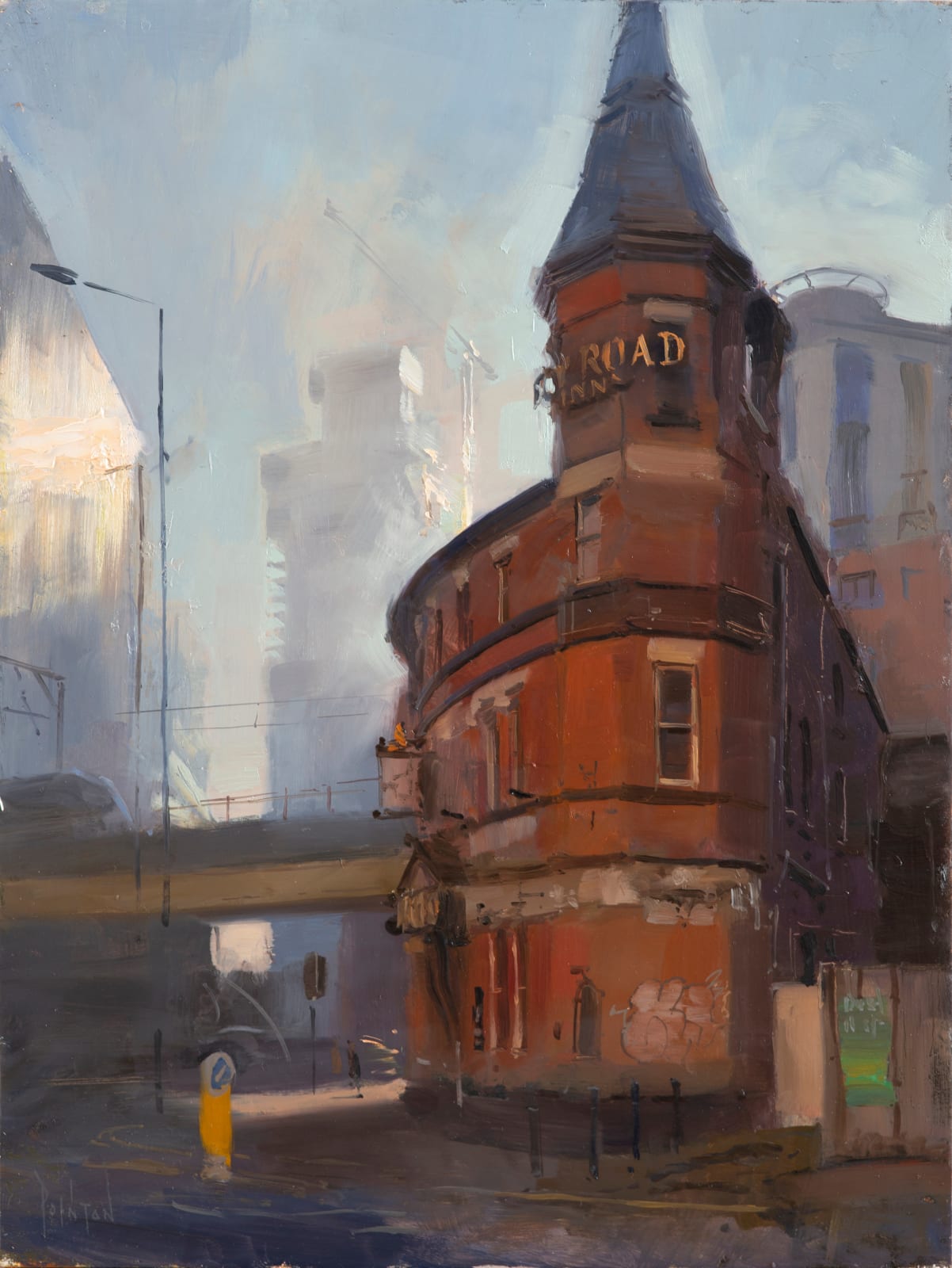 Rob Pointon ROI, Sun Through Freezing Fog, City Road Inn