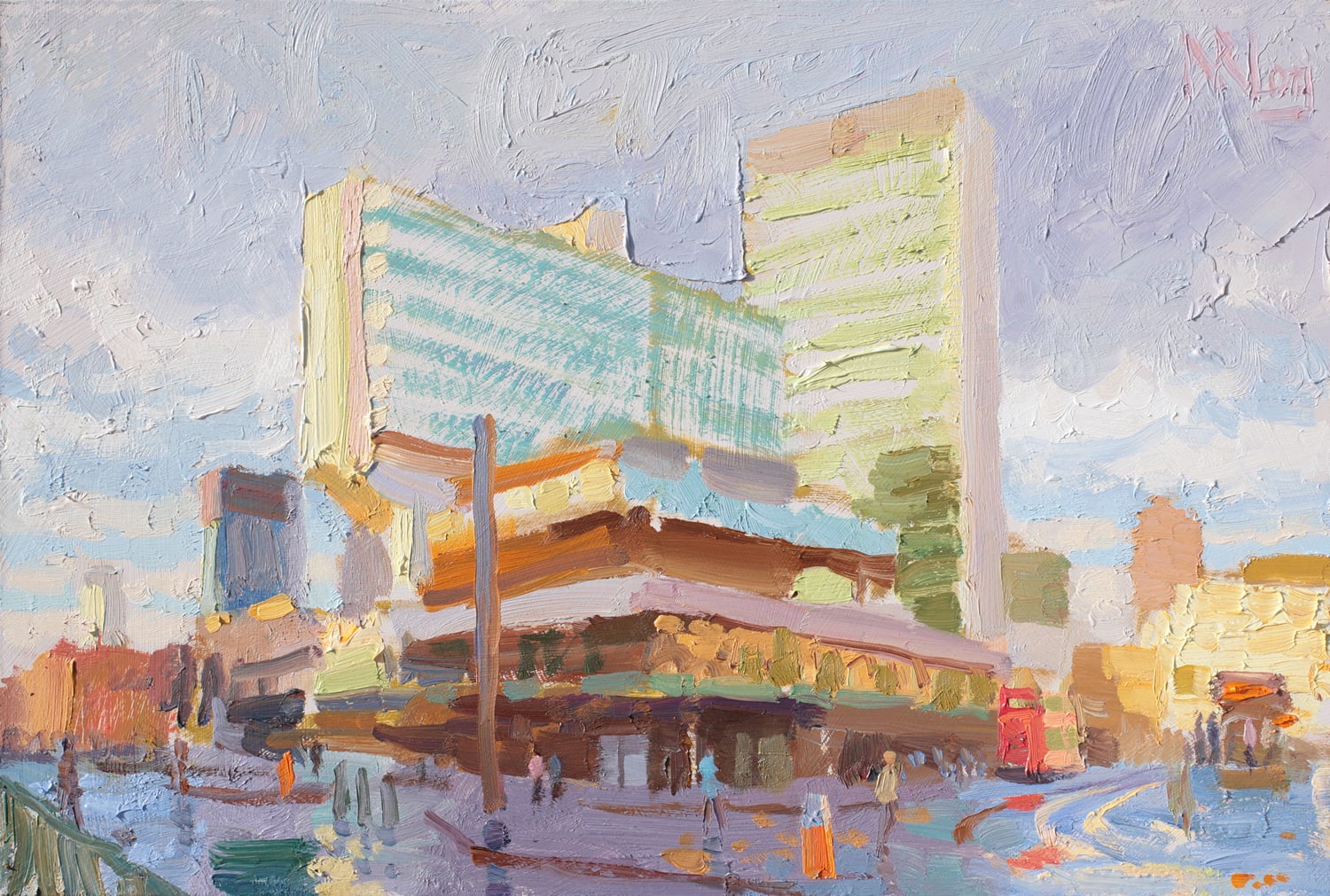 Norman Long MAFA, Modernist Monuments, Piccadilly Gardens