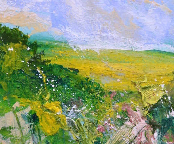 Matthew Bourne, Rapeseed Field, Hedgerow, Horn Hill