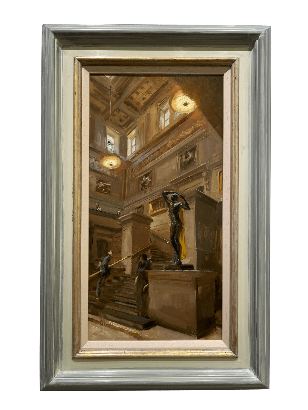 Rob Pointon ROI, Rodin in Manchester Art Gallery Entrance Hall