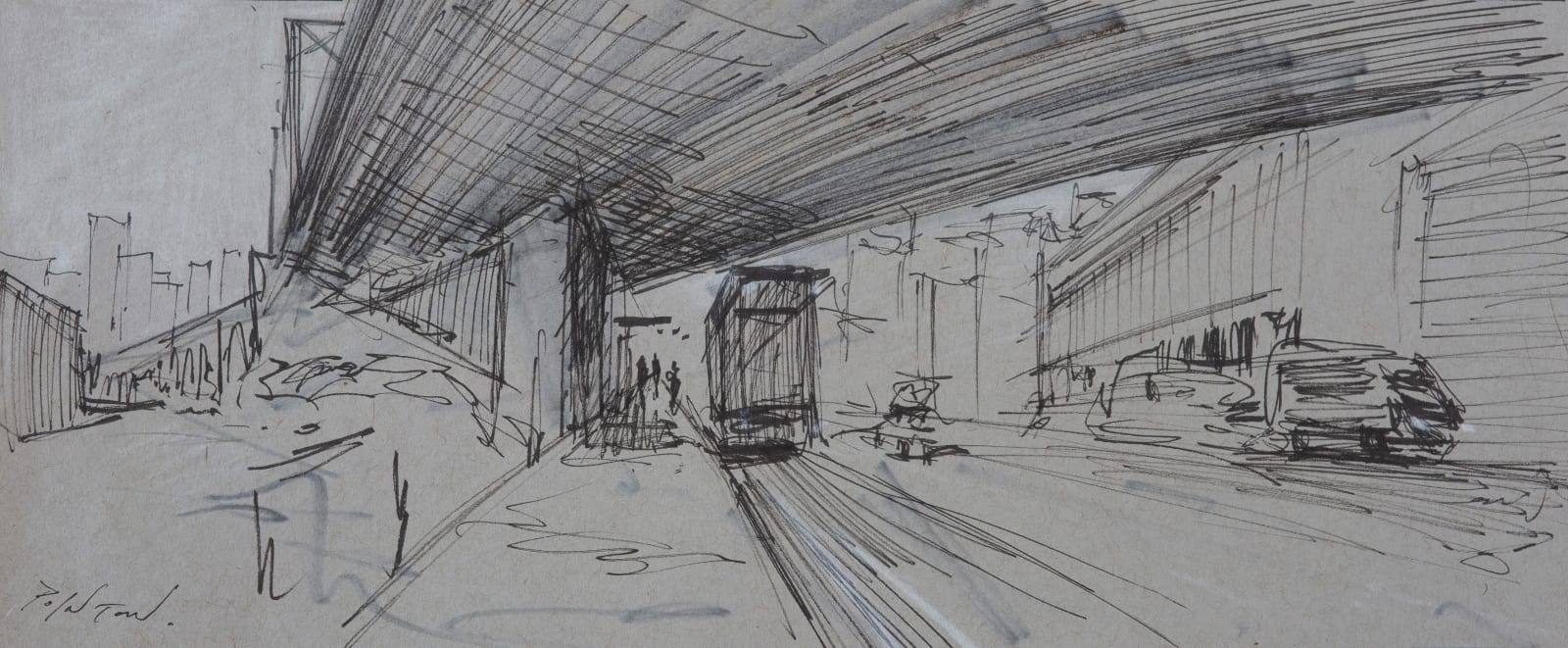 Rob Pointon ROI, Bus Stop Underneath Piccadilly Platform