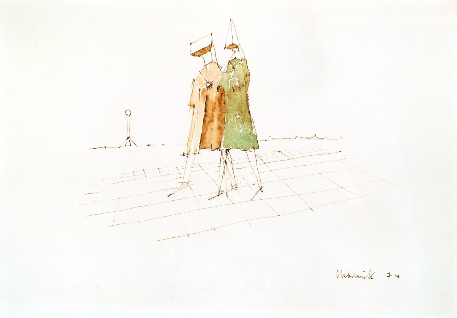 Lynn Chadwick, Walking Couple, 1974