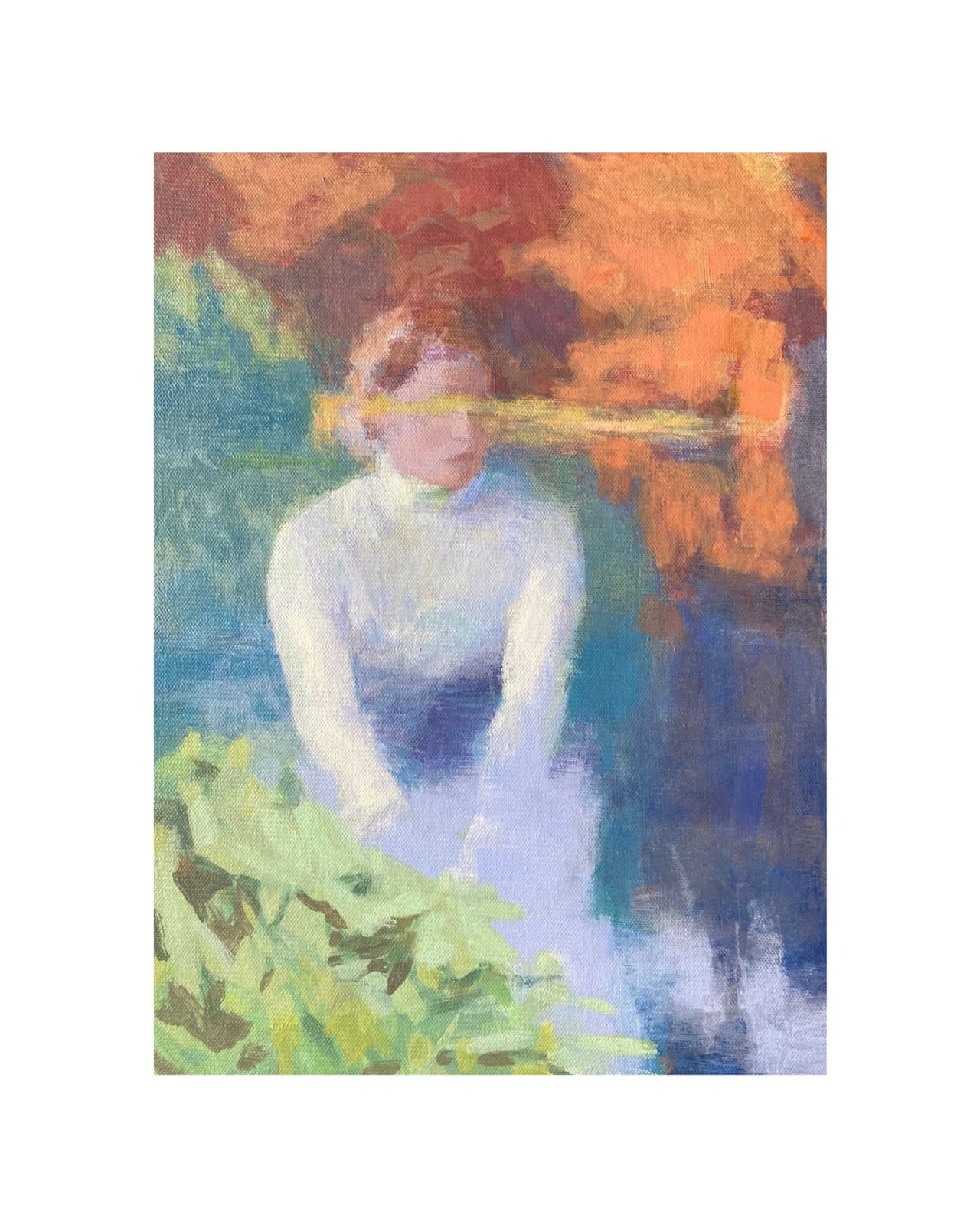 Linda Schwab, Girl with White Sleeves