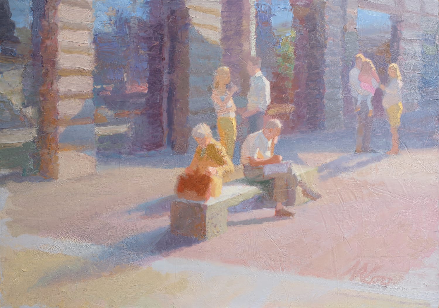 Norman Long MAFA, Three Generations, St Ann's Square