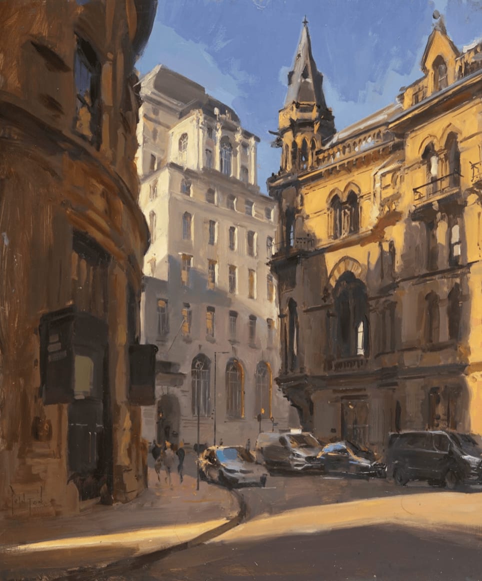 Rob Pointon ROI, Morning Light, Spring Gardens