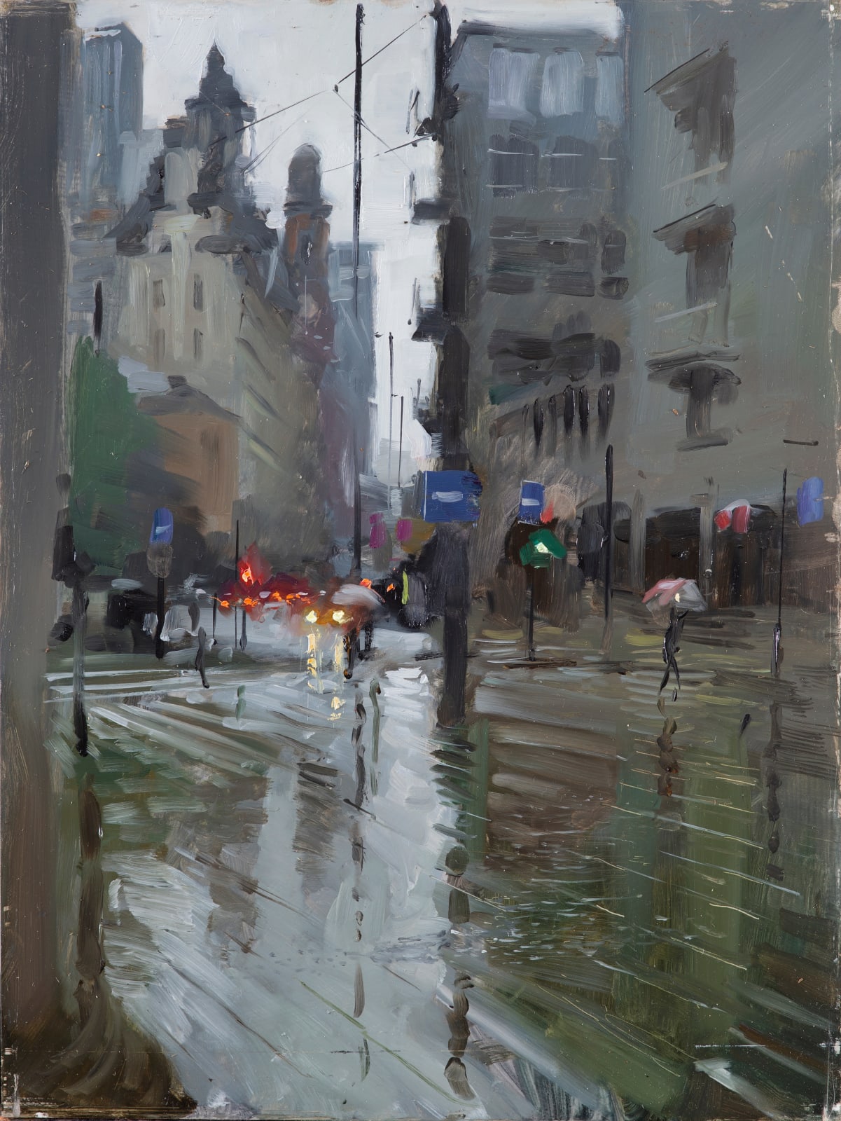 Rob Pointon ROI, Oxford Road from the Central Library Portico