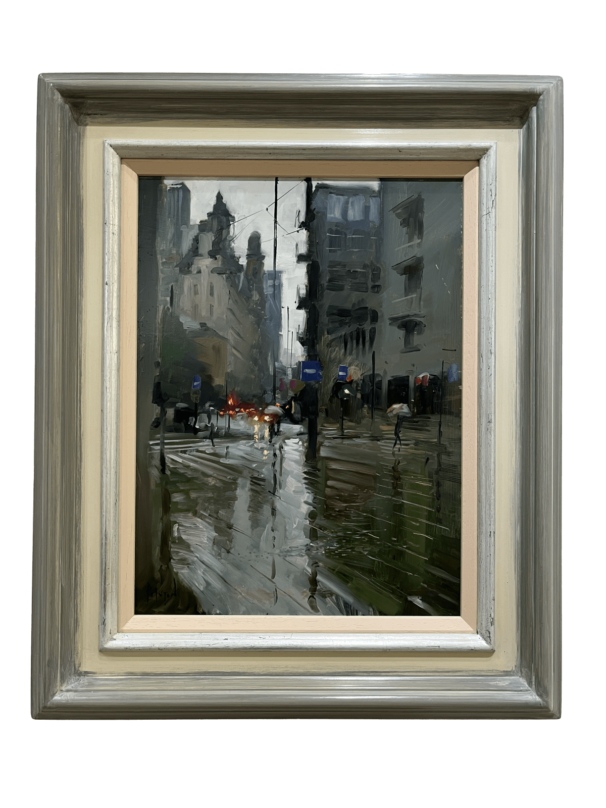 Rob Pointon ROI, Oxford Road from the Central Library Portico