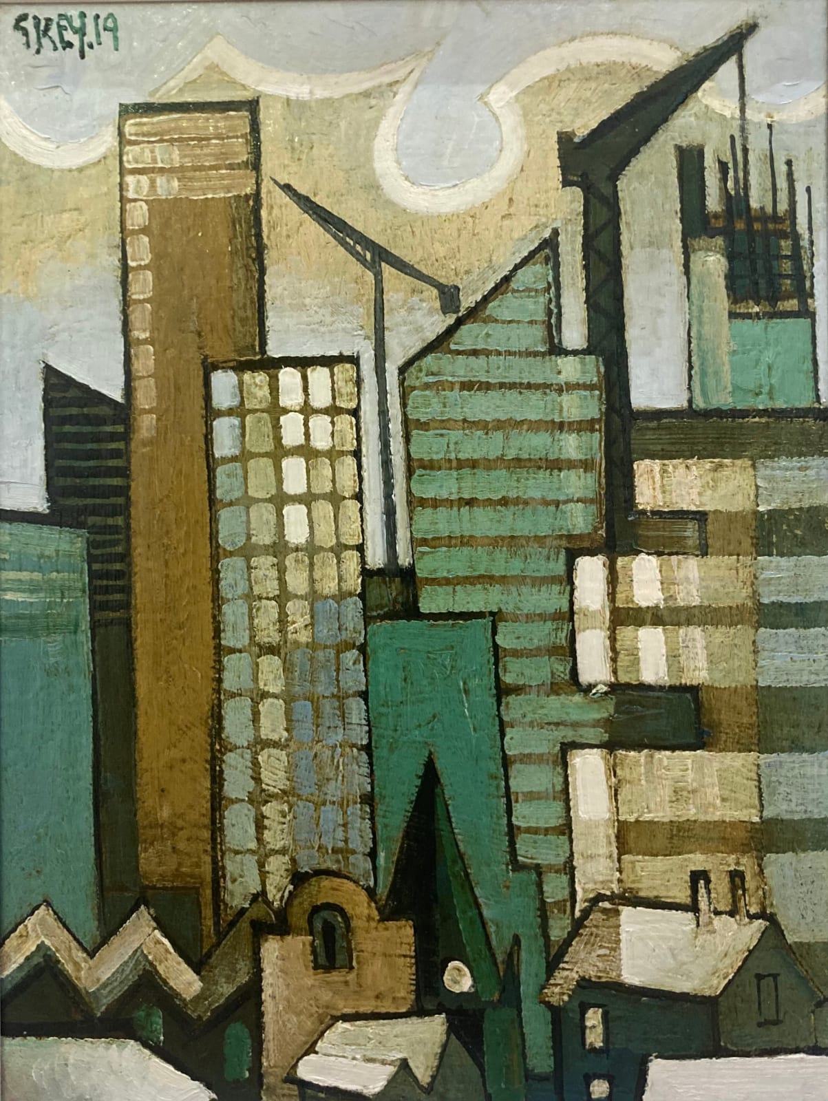 Geoffrey Key, Concrete and Cranes , 2019
