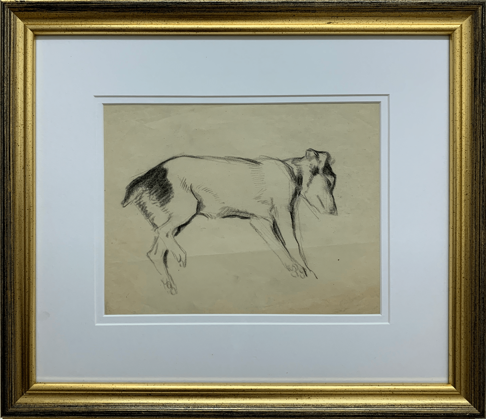 Pierre Adolphe Valette, Cora the Artist's Dog, sleeping