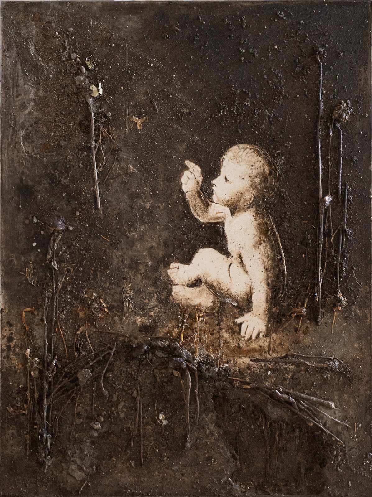 Enzo Fiore, Studio da la Vergine delle Rocce A, 2021
