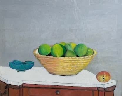 Giuseppe Cesetti, Cesta di Frutta, 1986