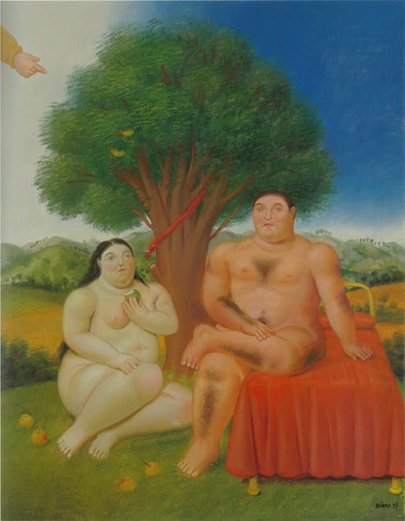 Fernando Botero, Adam and Eve, 1993