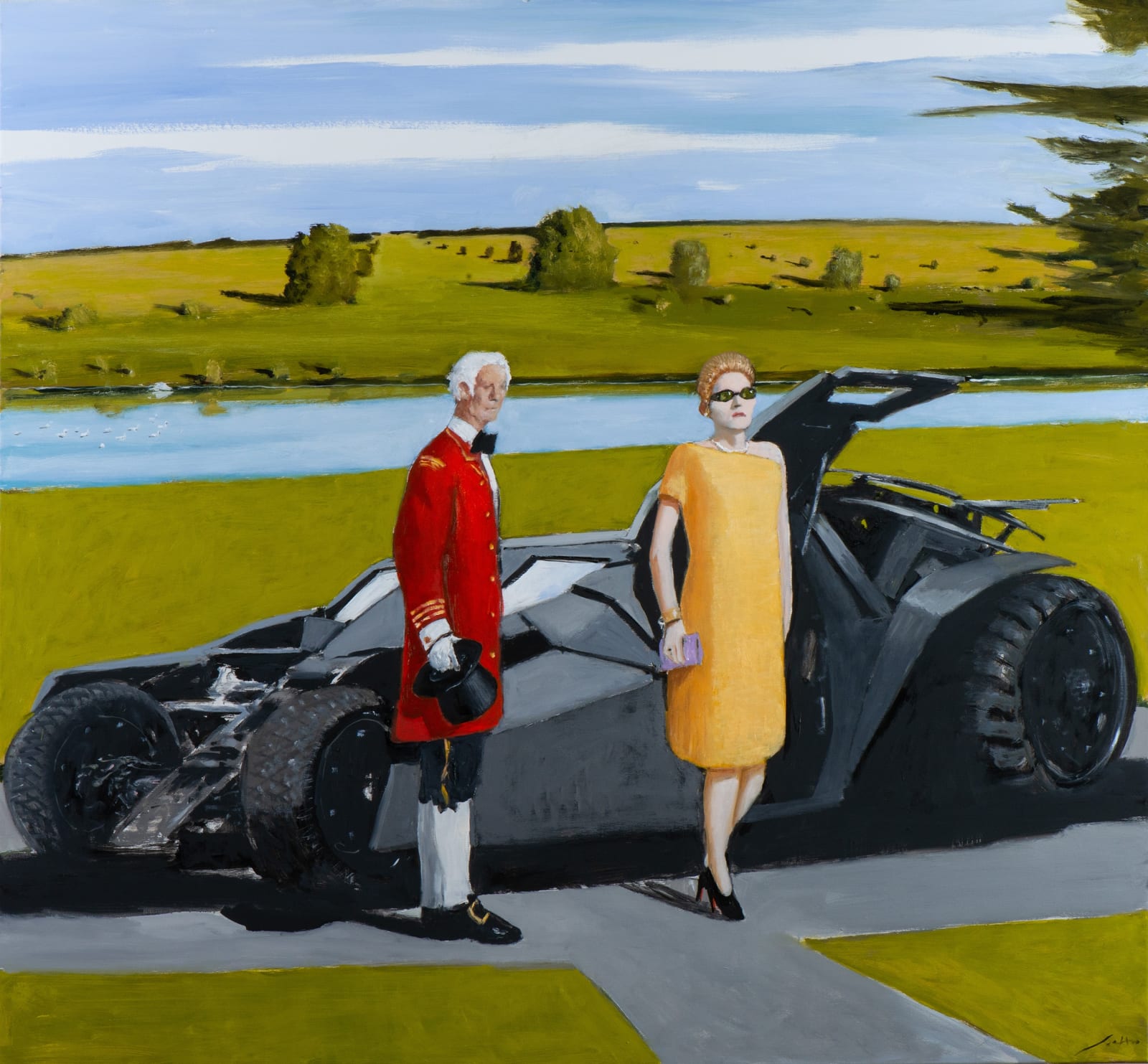Julio Larraz, A Friend of Her Majesty, 2023