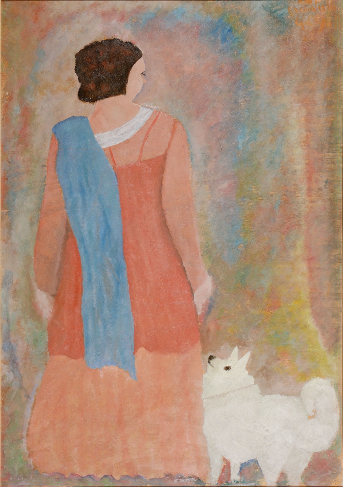 Giuseppe Cesetti, Donna con Cane, 1928