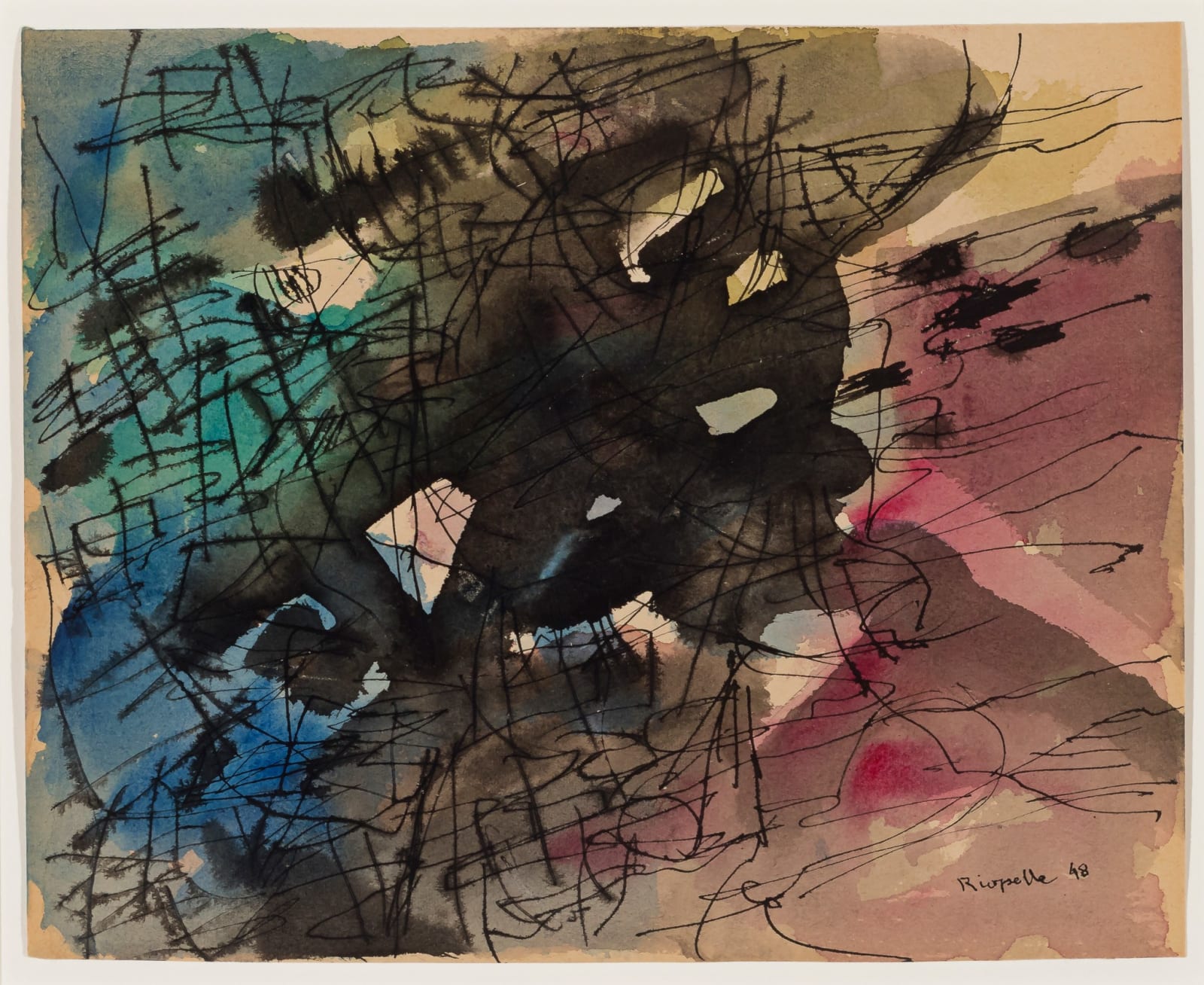Jean Paul Riopelle, Sans titre, 1948