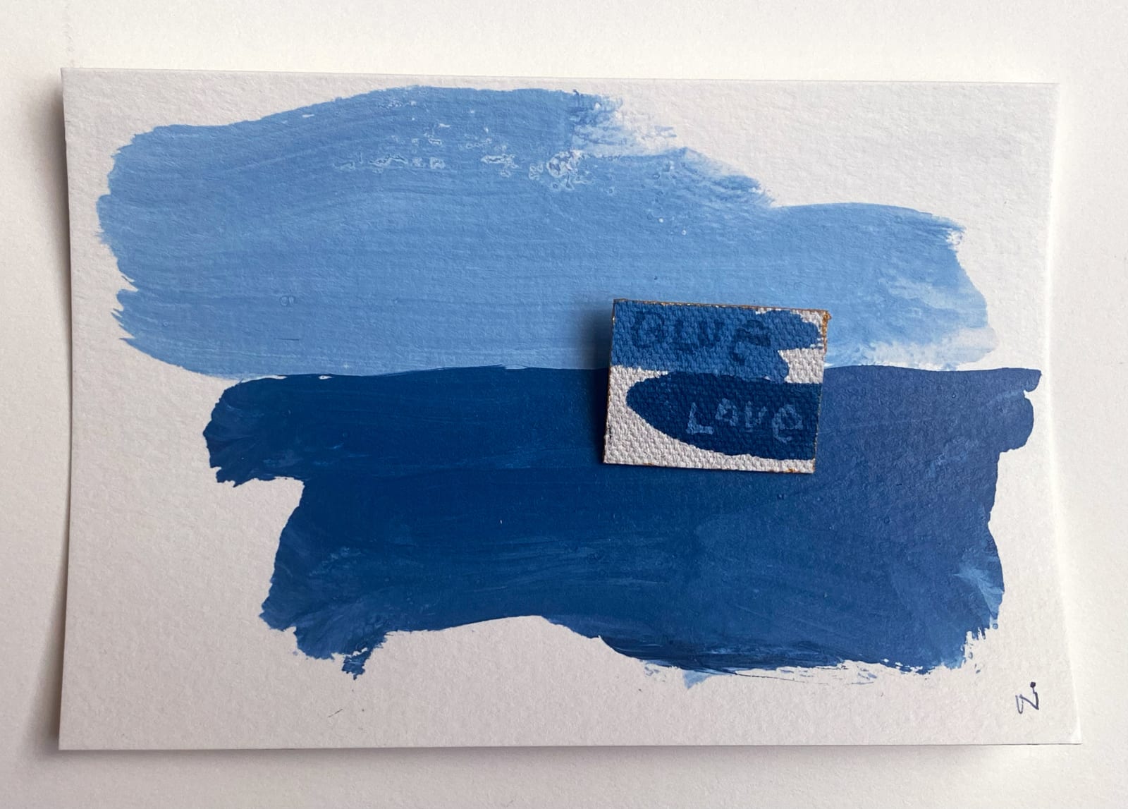 Nigel Scott, Postcard and Pin 8, 2023