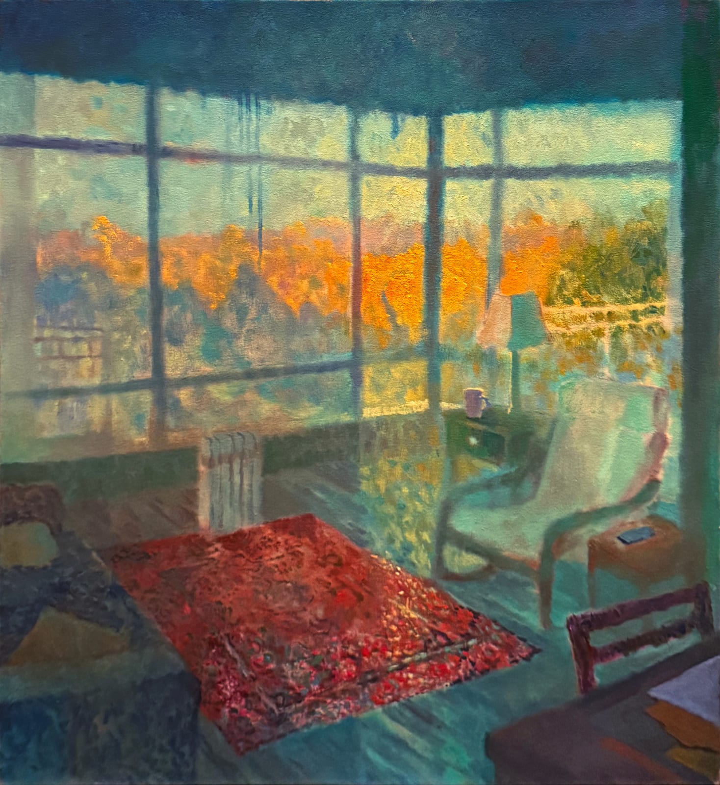 David Stewart, Blue Room with Warm Light, 2024