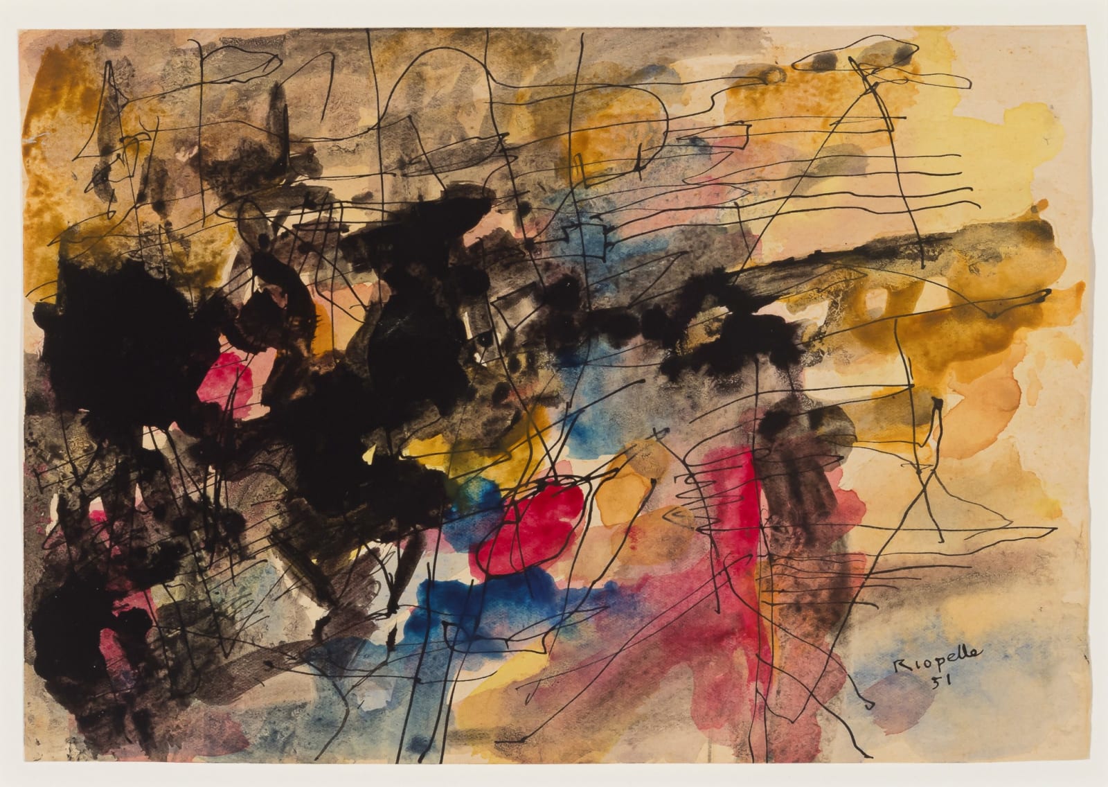 Jean Paul Riopelle, Sans titre, 1948