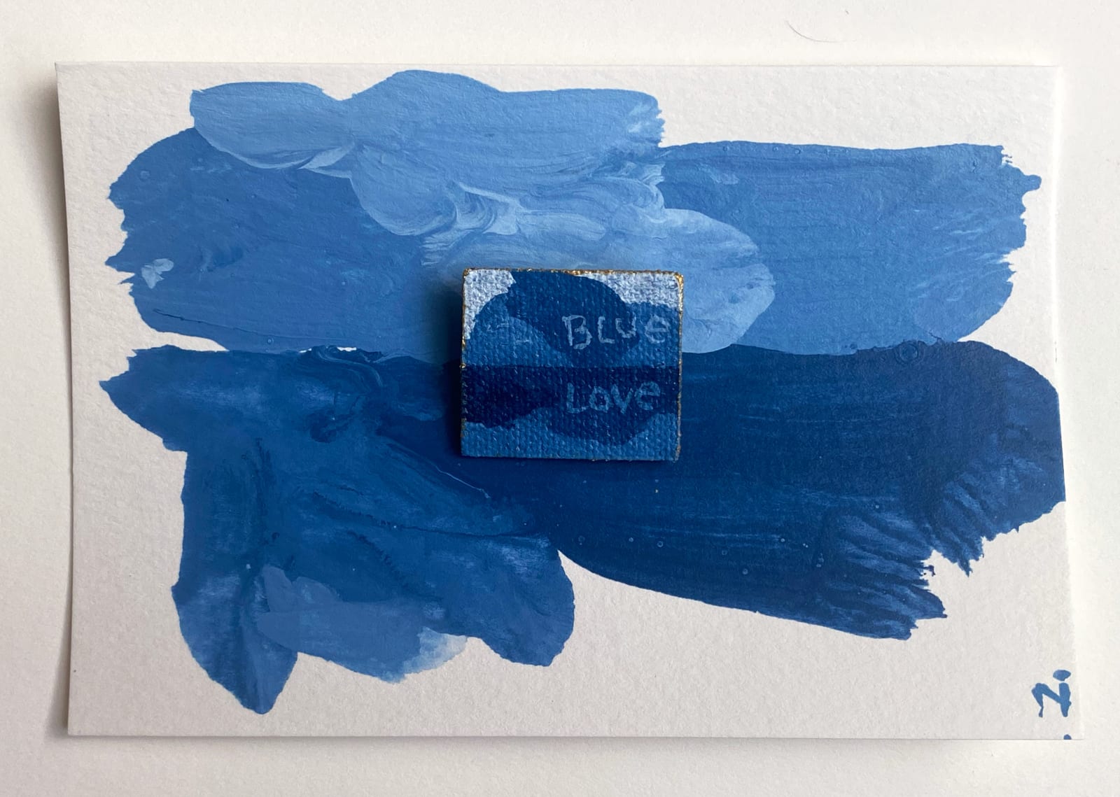 Nigel Scott, Postcard and Pin 1, 2023