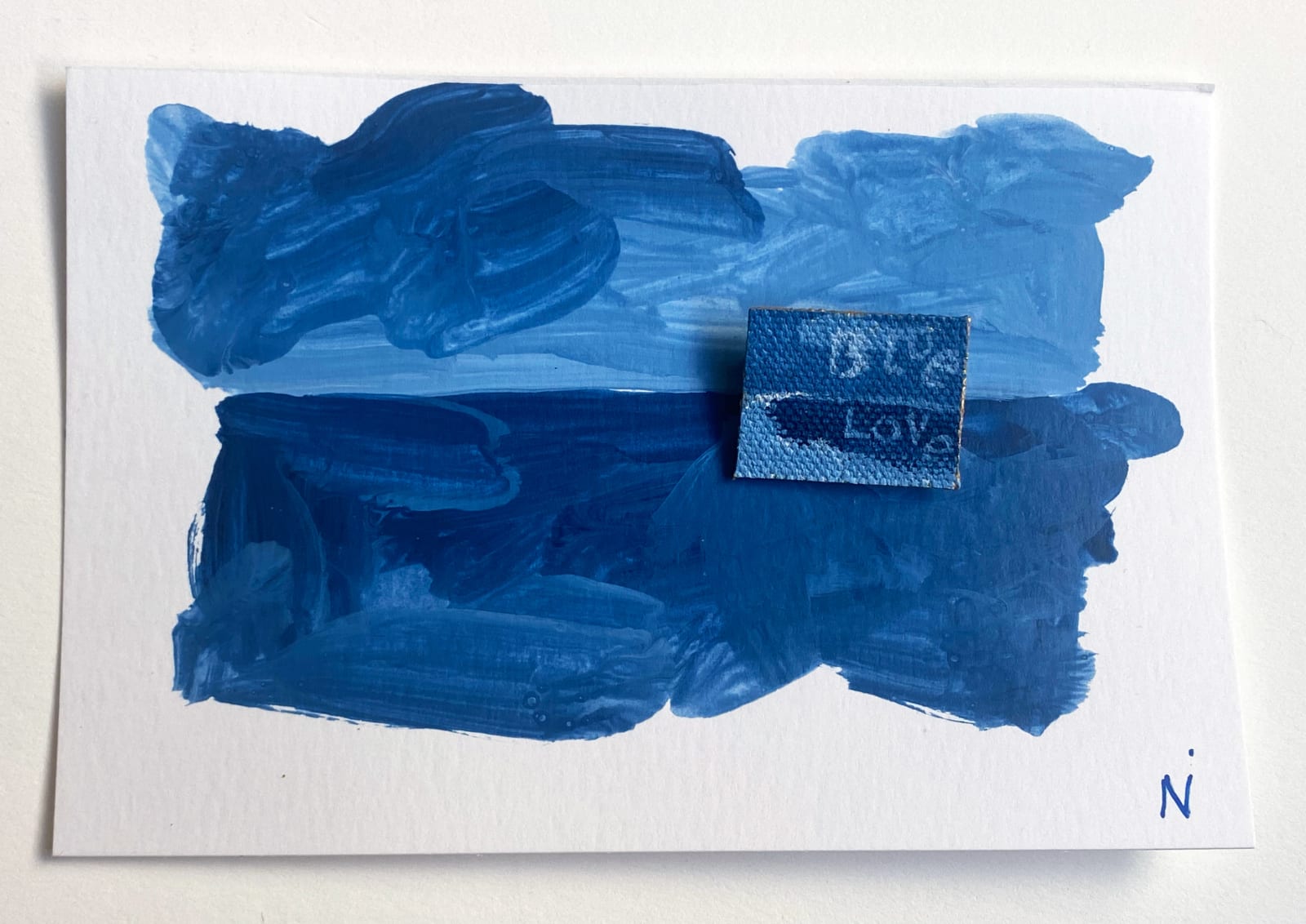 Nigel Scott, Postcard and Pin 11, 2023