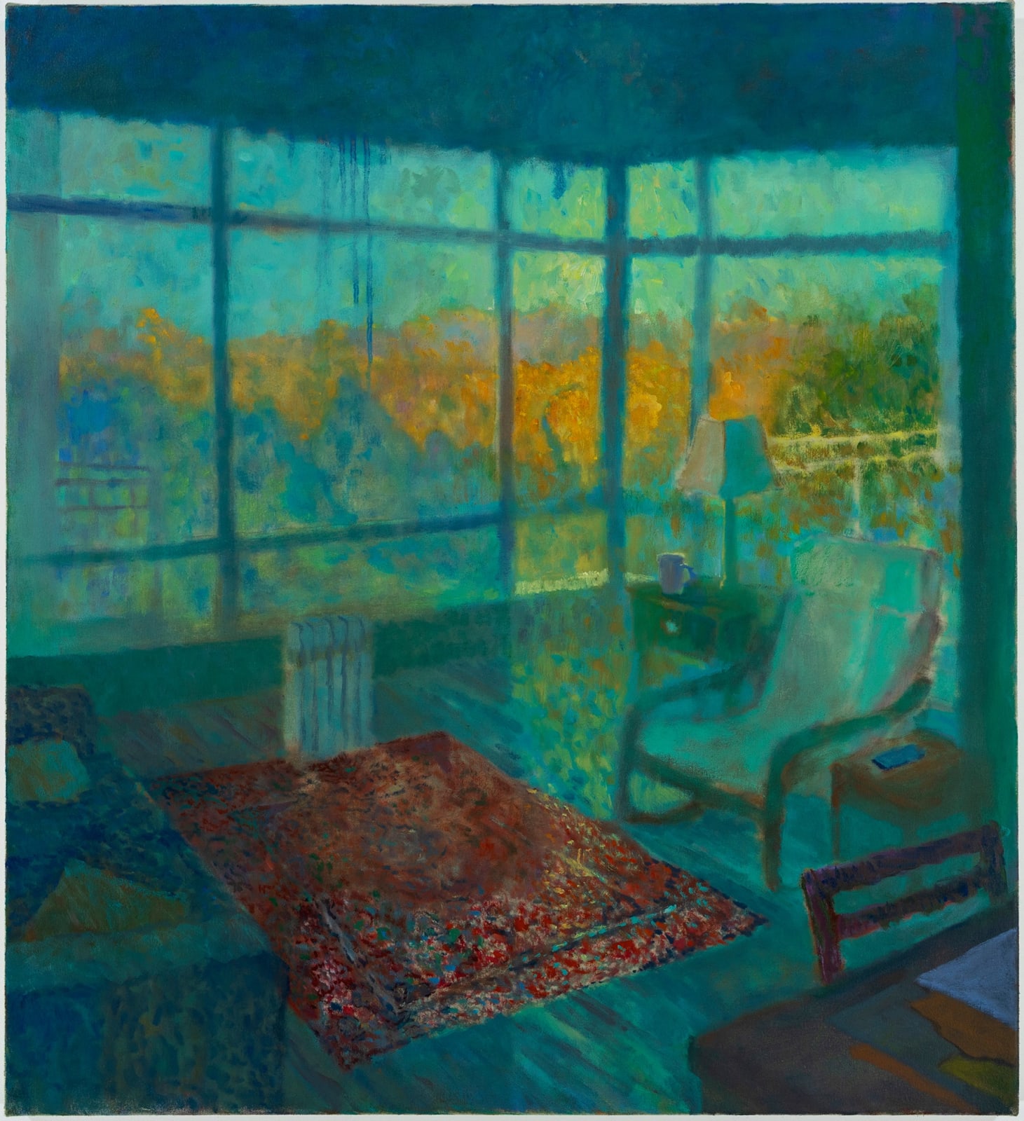 David Stewart, Blue Room with Warm Light, 2024