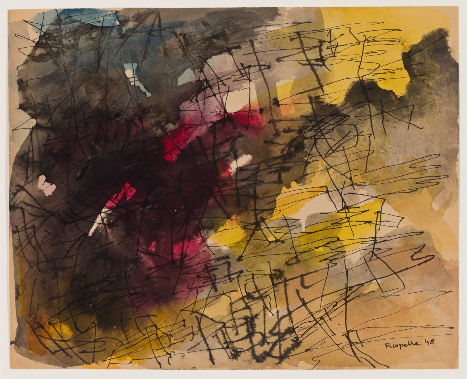 Jean Paul Riopelle, Sans titre, 1948