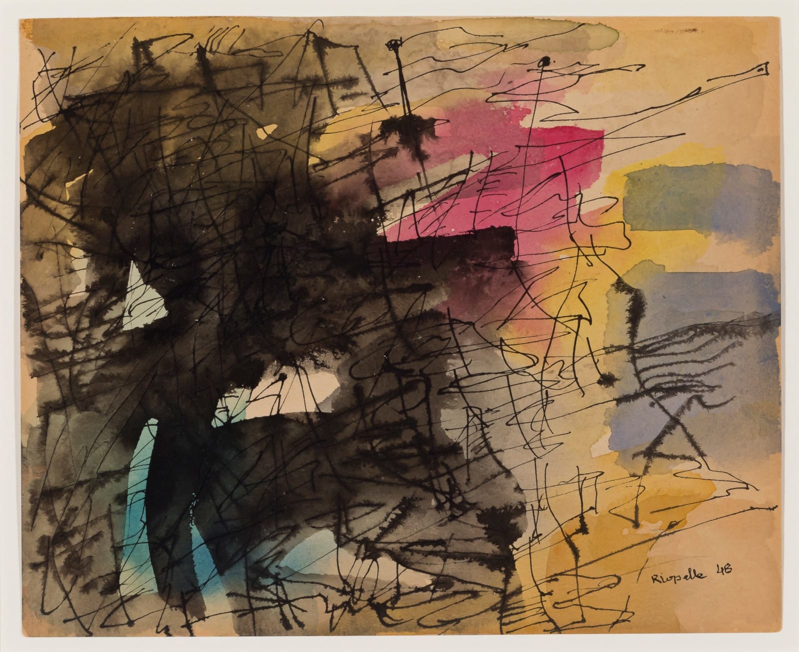 Jean Paul Riopelle, Sans titre, 1948