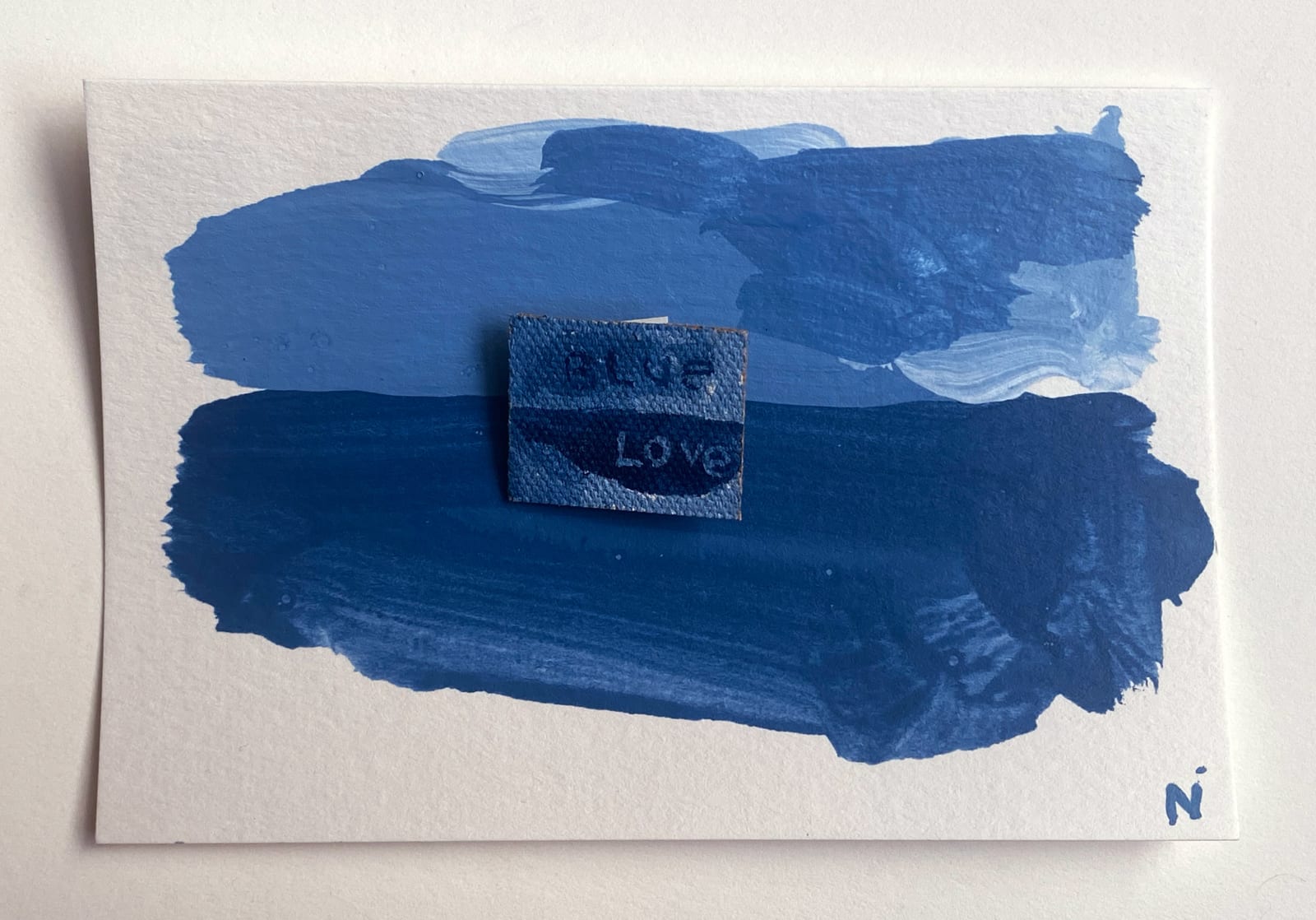 Nigel Scott, Postcard and Pin 5, 2023