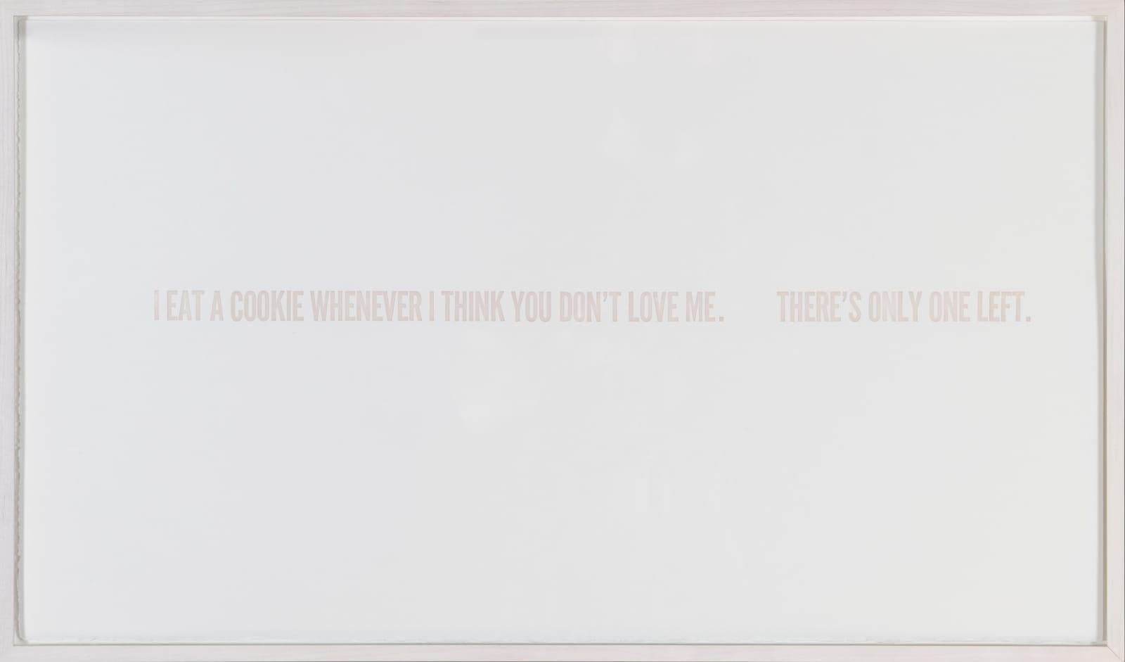 Sharon Switzer, I Eat a Cookie, 2009