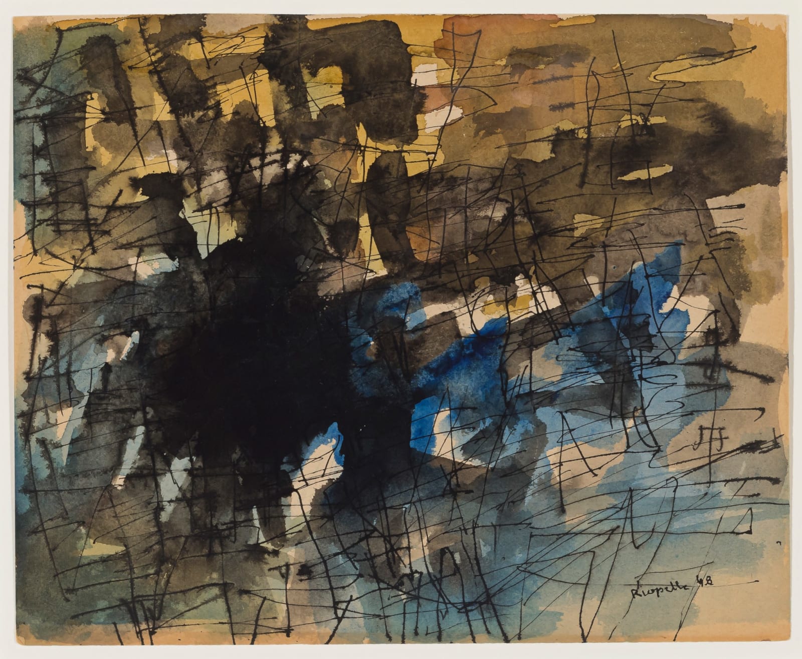 Jean Paul Riopelle, Sans titre, 1948