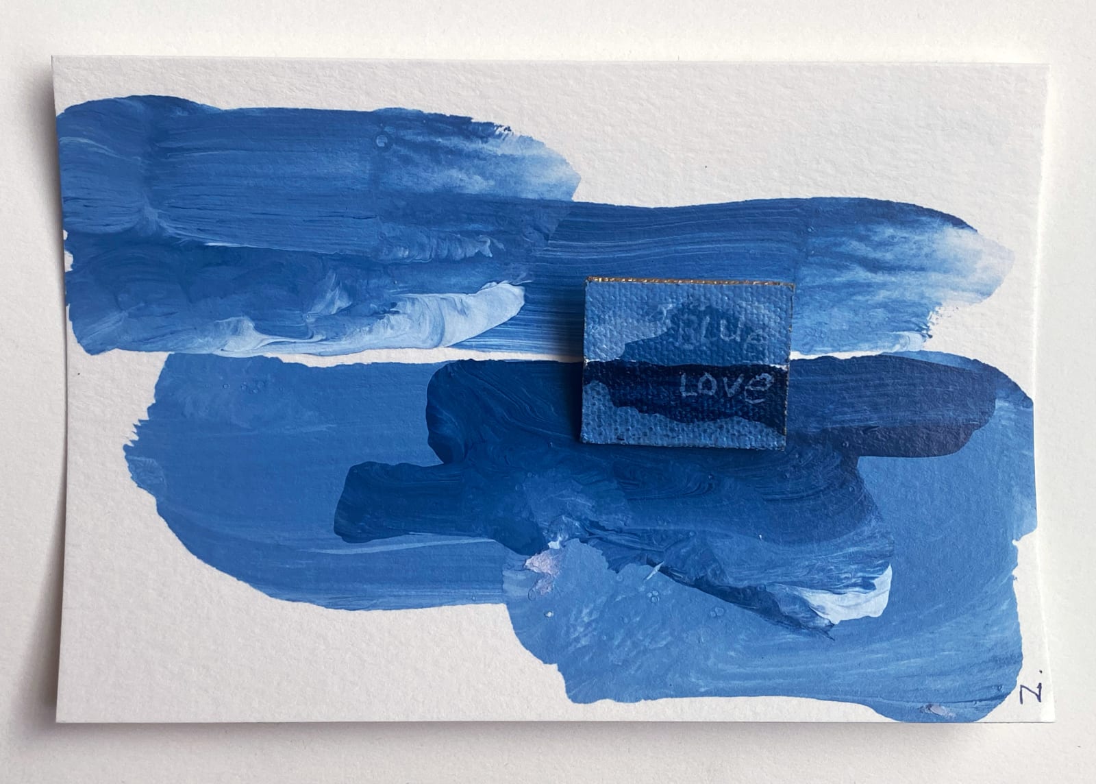 Nigel Scott, Postcard and Pin 3, 2023