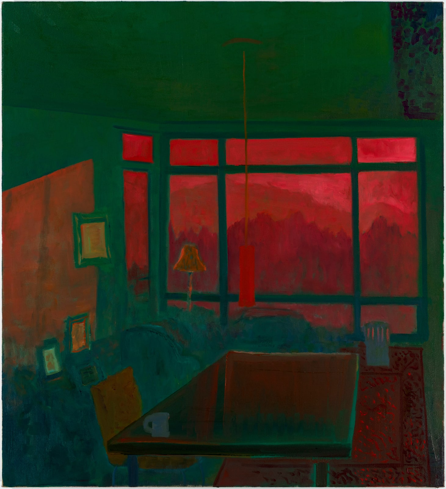 David Stewart, Green Room with Sophie’s Light, 2024