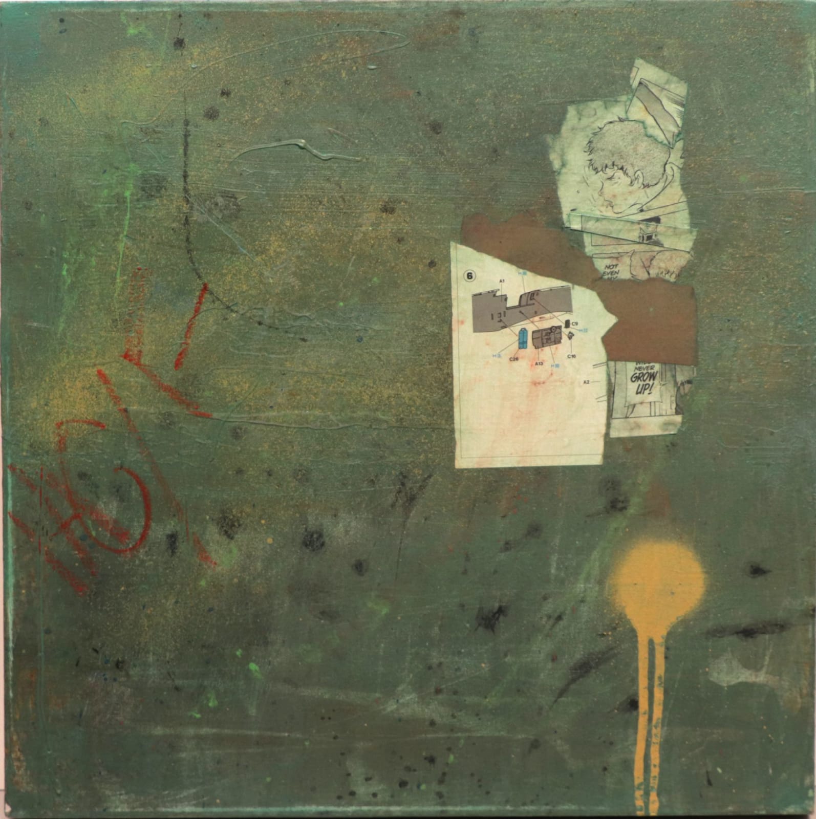 Neil Maguire, Green Wall, 2019