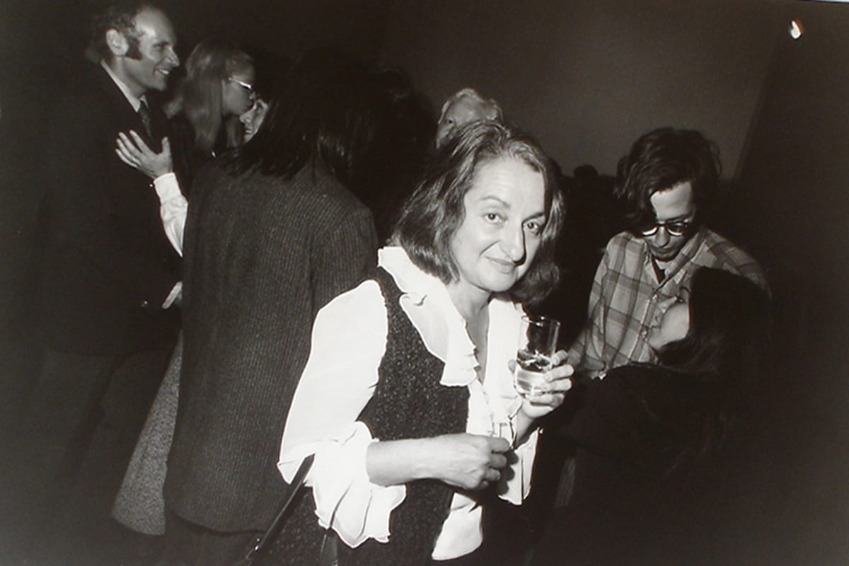 Garry Winogrand, Betty Friedan, opening at Whitney Museum, NYC, 1969