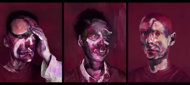 Michel Platnic, After "Three studies for Portrait of Lucian Freud", 2013