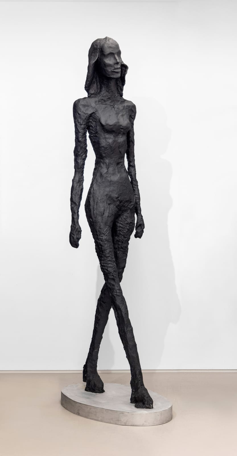 Eran Shakine, Giacometti's Granddaughter as a Supermodel (Walking), 2015