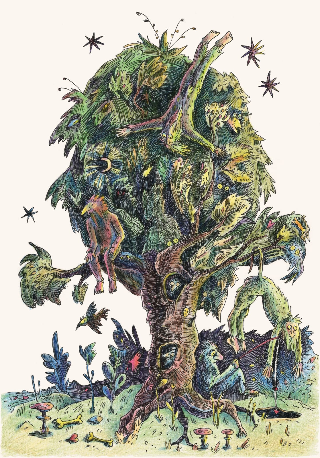 Oleg Babich, Living on a Tree, 2024