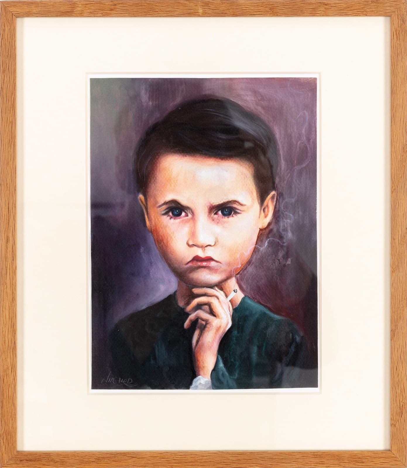 Nir Hod, Genius with cigarette , 2011