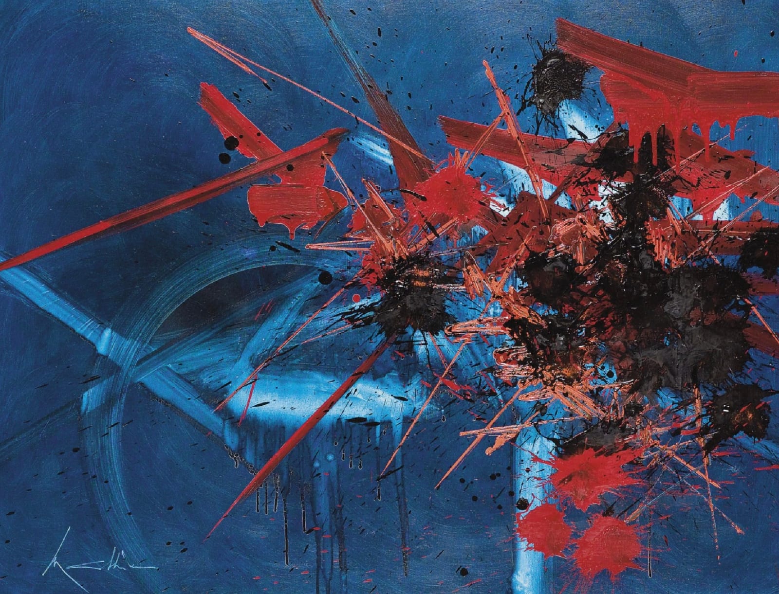 Georges Mathieu, Reflets Impatients, 1990