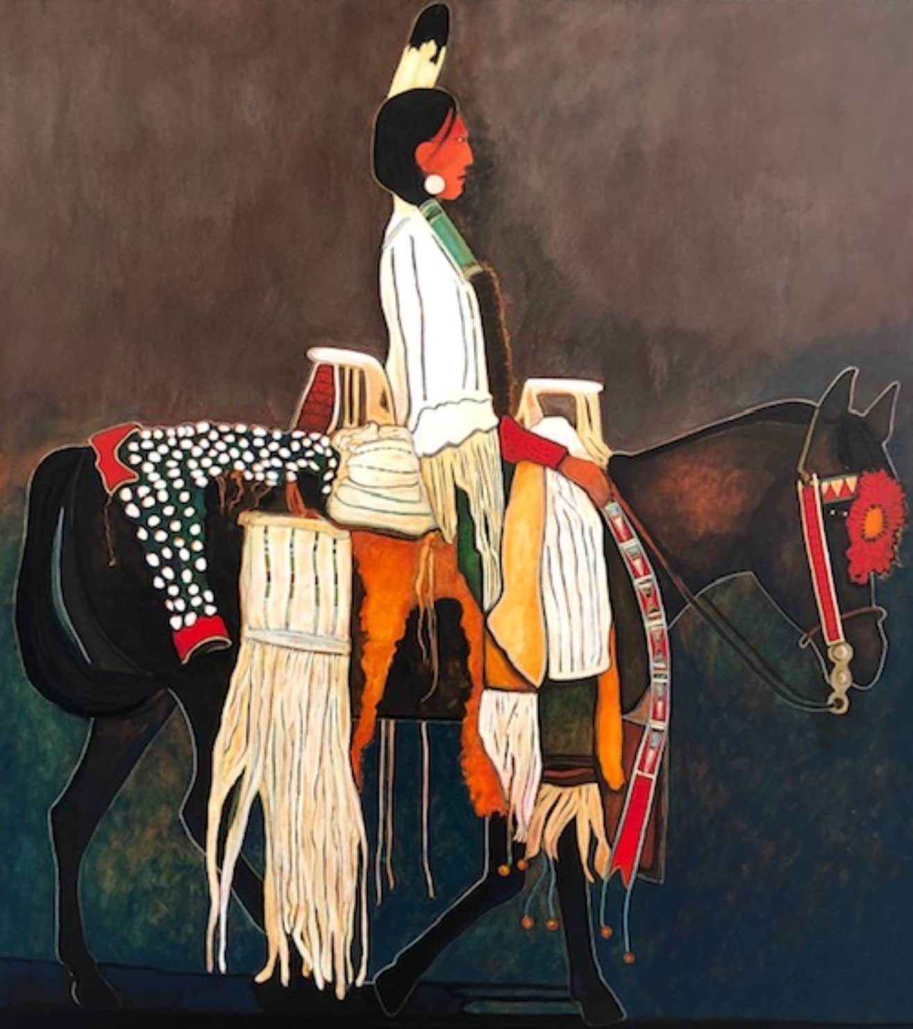 Kevin Red Star, "Strawberries" on Parade Horse