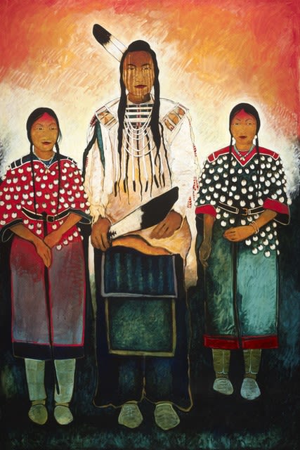 Kevin Red Star, Crow Indian Man and Crow Woman