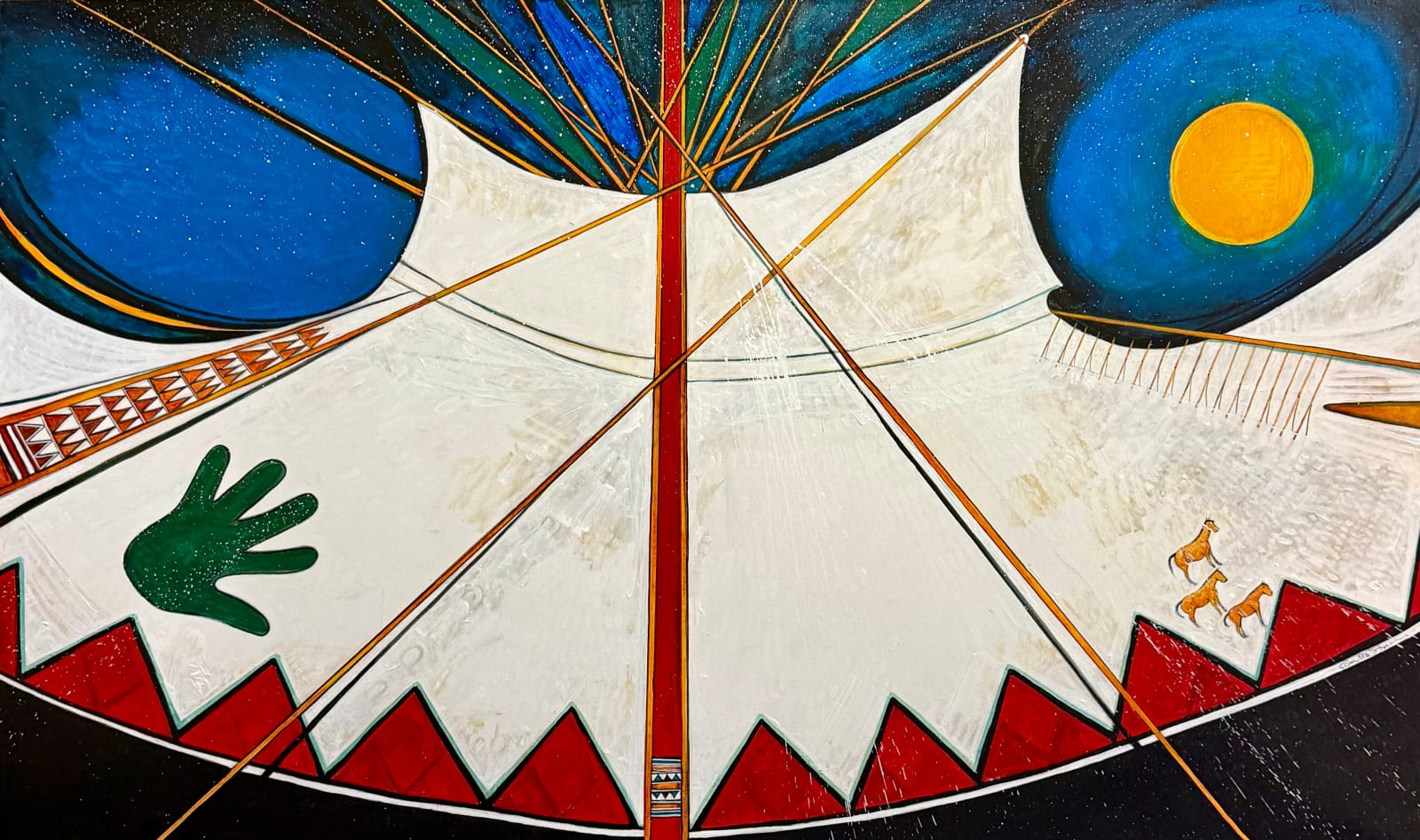 Kevin Red Star, Coup on Three Horses