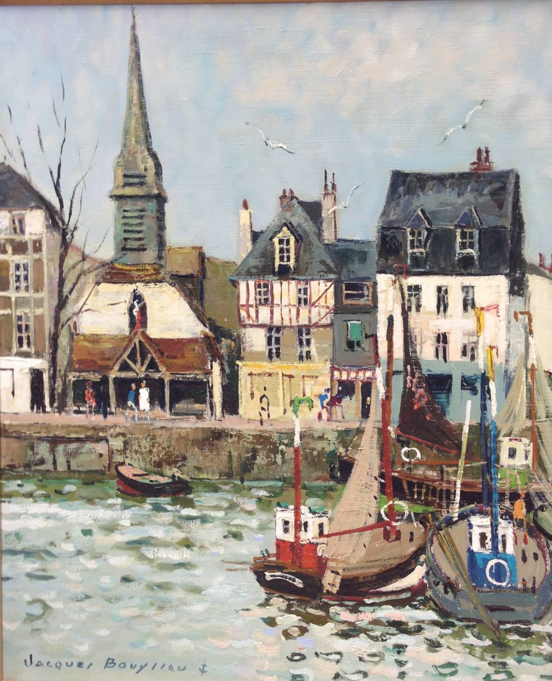 Jacques Bouyssou, Honfleur le vieux bassin