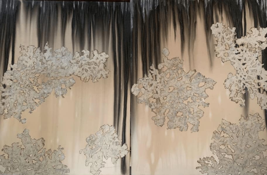 Mira Lehr, Marcasite I and Marcasite II - Diptych, 2020