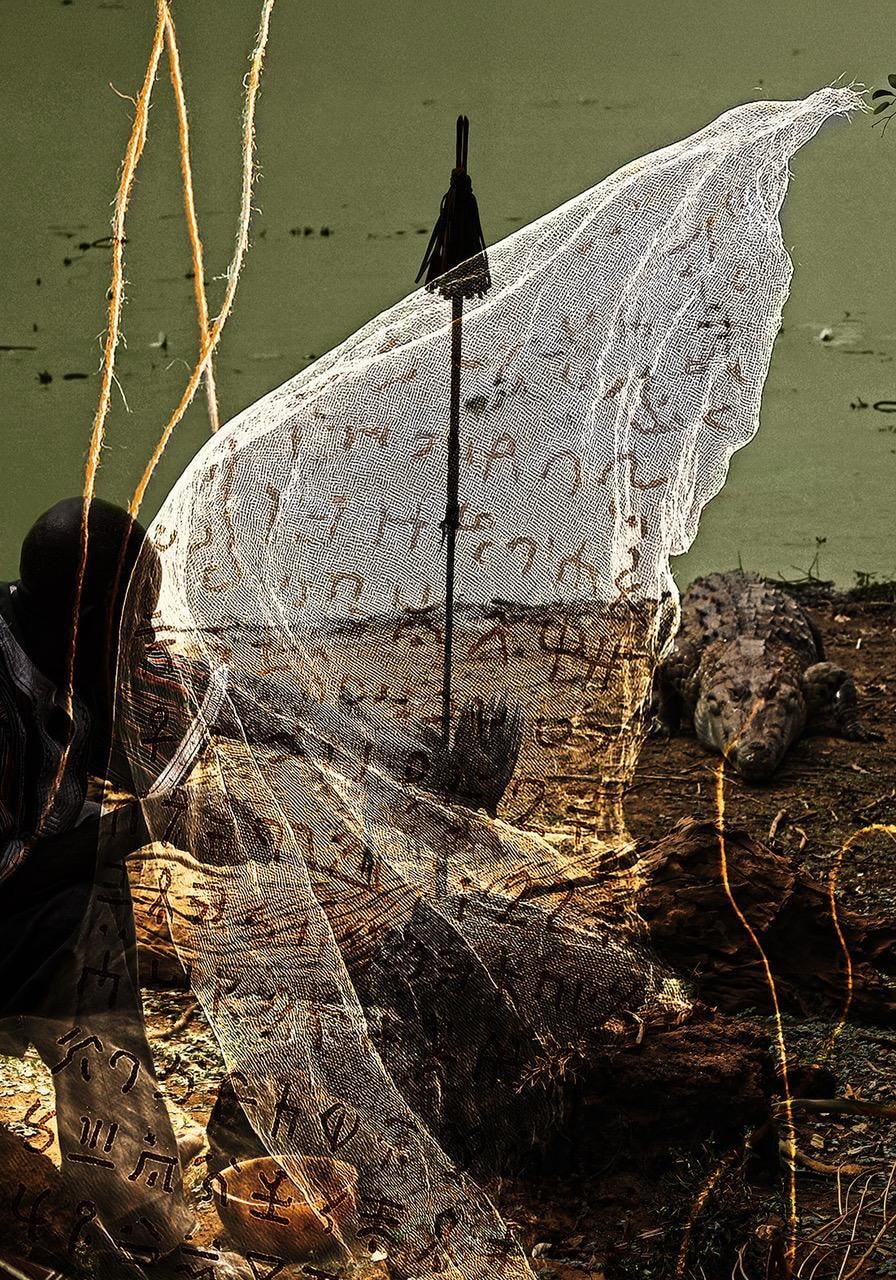 Nyaba Léon Ouedraogo, Série "Crocodiles" - Offrande aux esprits, 2025