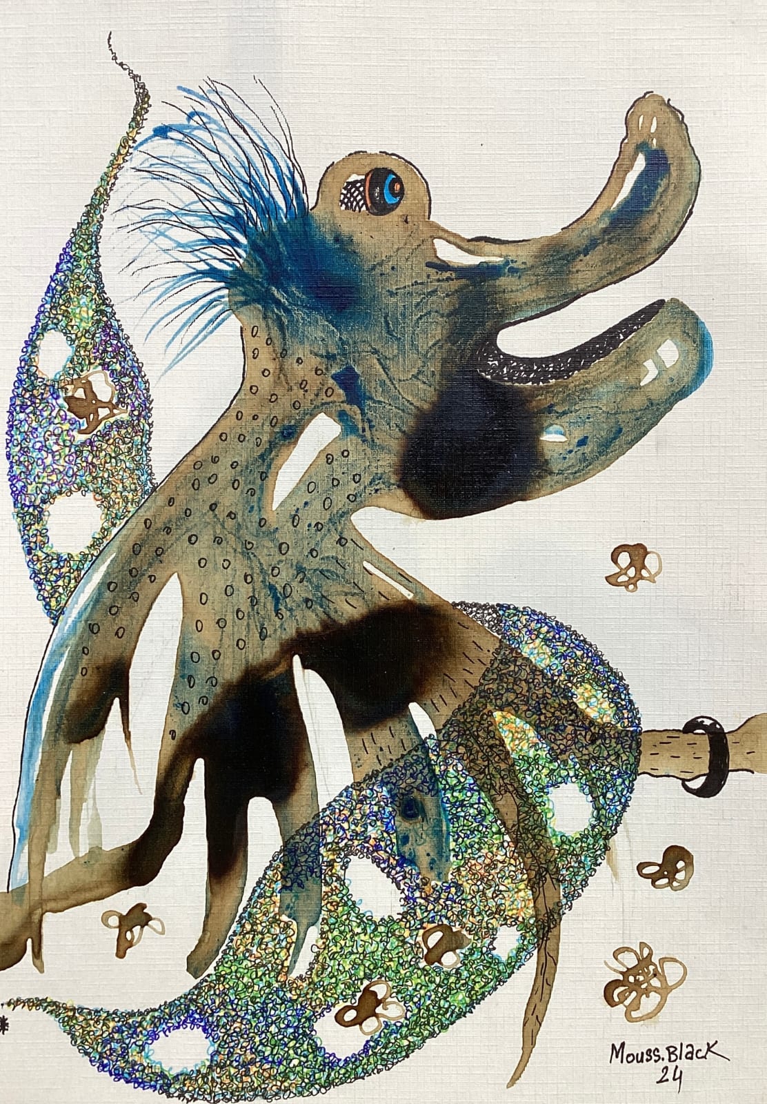 Mouss Black, Sans titre, 2024