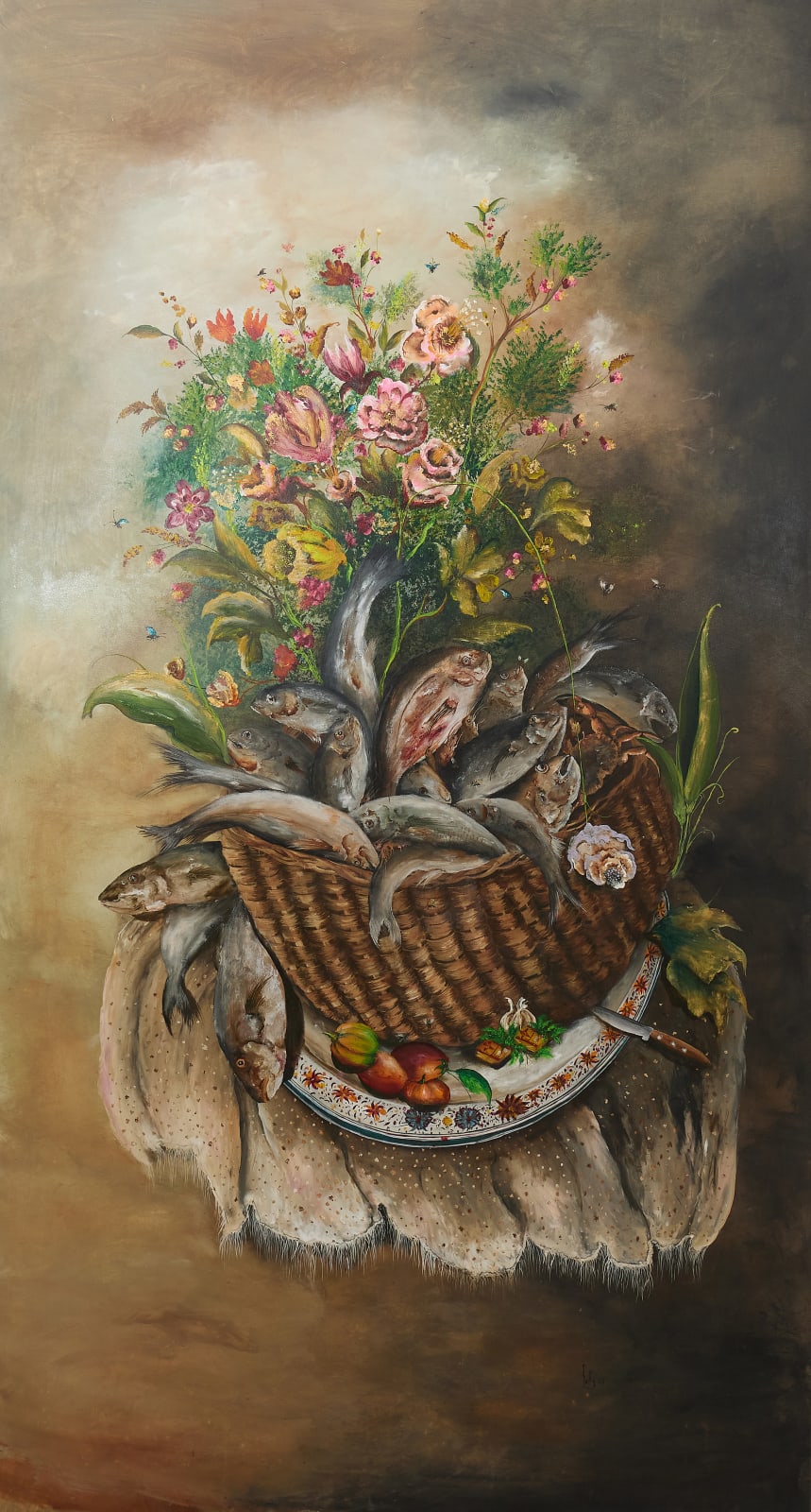 Fally Sène Sow, Le panier de yaboy (sardinelles), 2025
